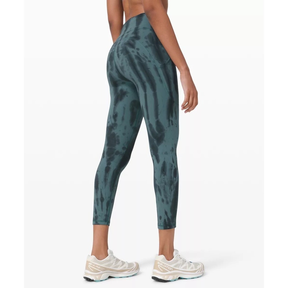 Lululemon Invigorate Tight Women's 4 Dark‎ Teal High-Rise Side Pockets Yoga NWOT
